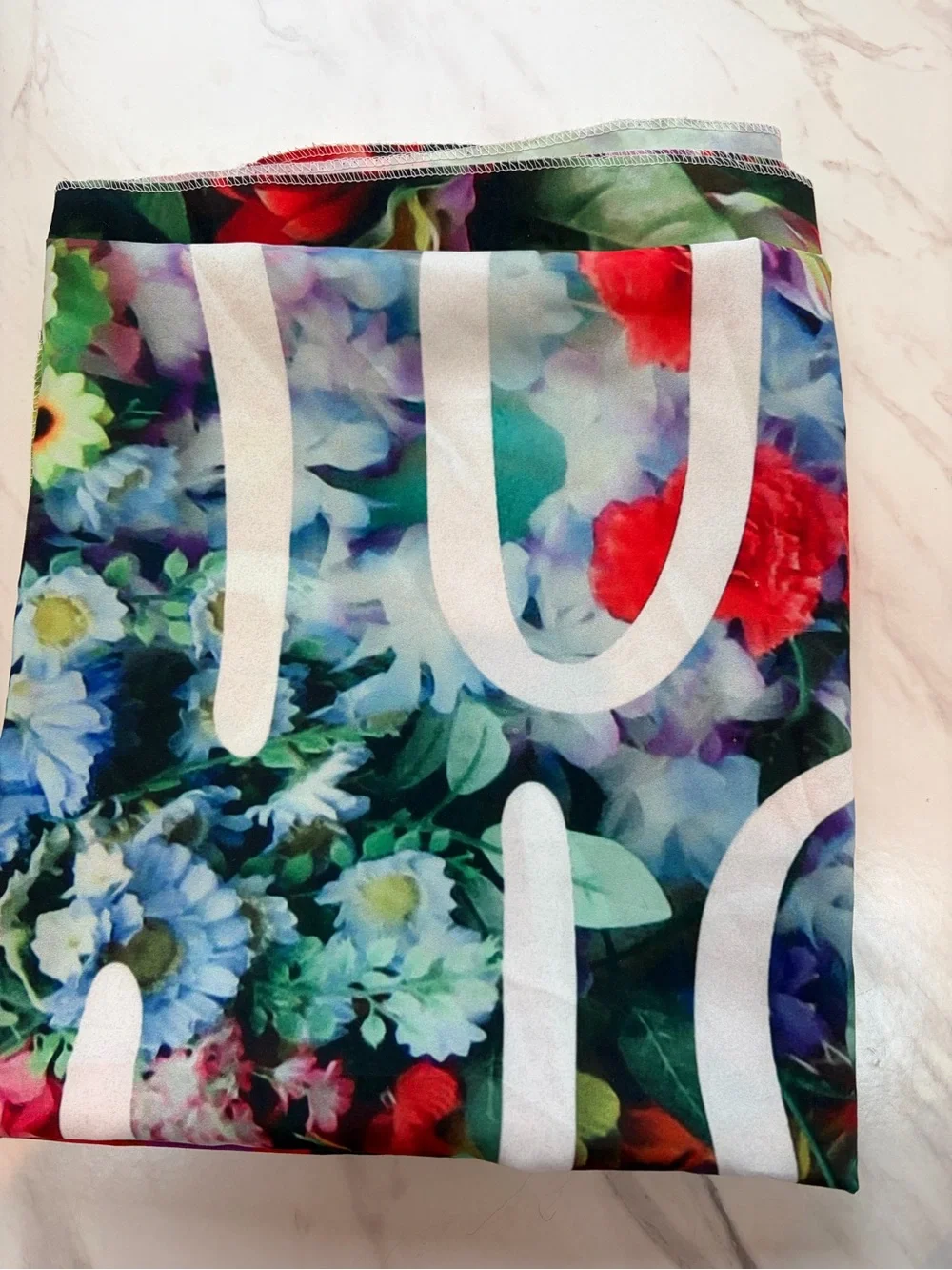 Shit Could Be Worse Bold Vivid Floral Wall Hanging fabric Tapestry banner